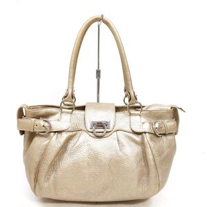 Salvatore Ferragamo Gold Shoulder Bag